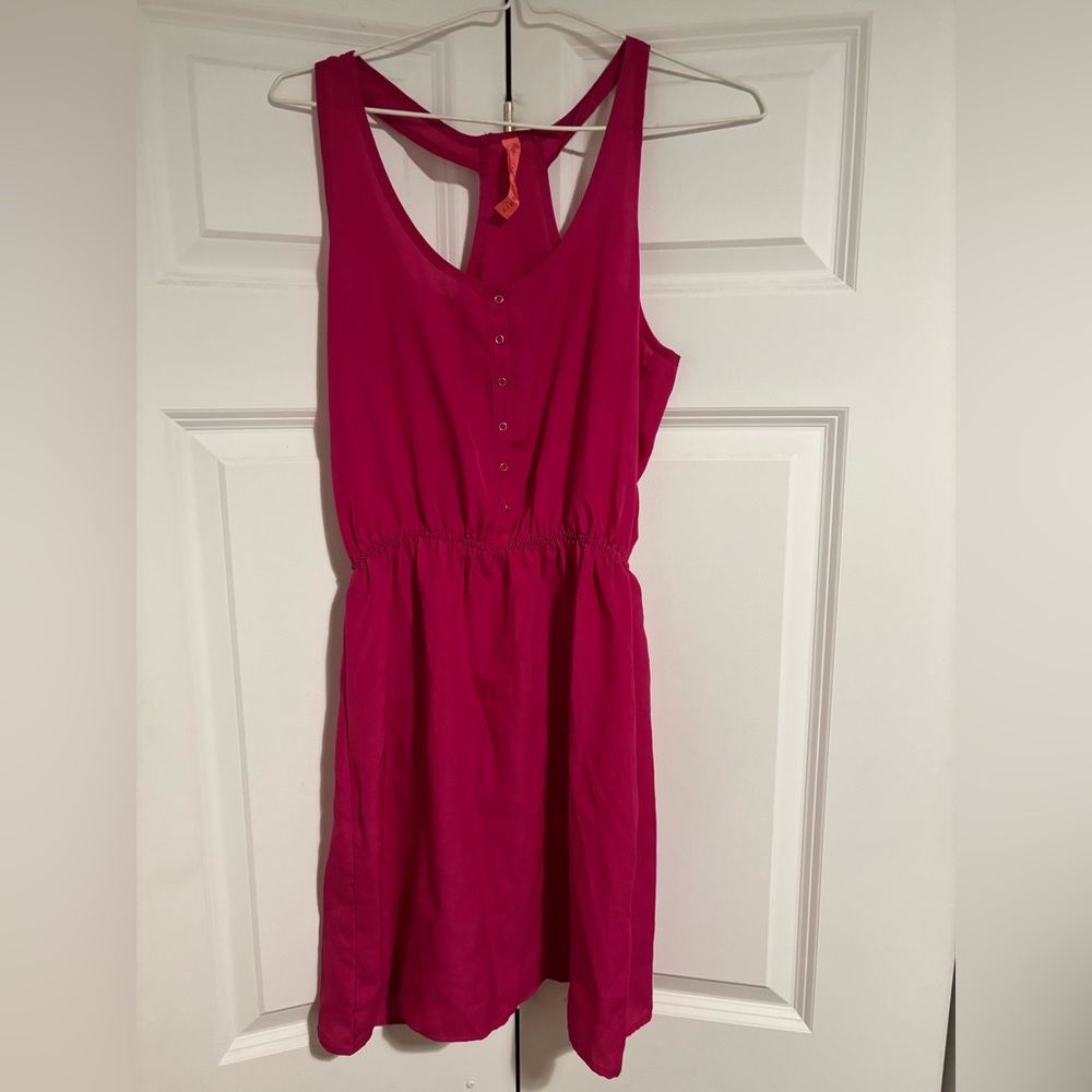 Eight Sixty Fuchsia Sleeveless Mini Dress